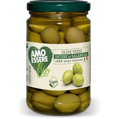 Olive verdi intere in salamoia Bio