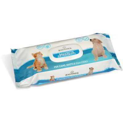 Salviette detergenti per cani e gatti 50 pezzi