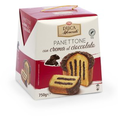 Panettone farcito con crema al cioccolato