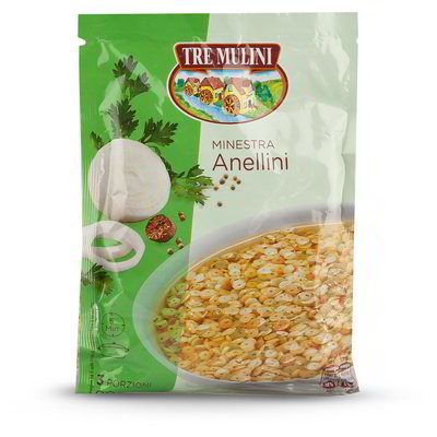 Minestra con anellini di pasta