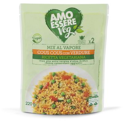 Cous cous con verdure al vapore
