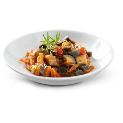 Caponata di melanzane e pesce spada
