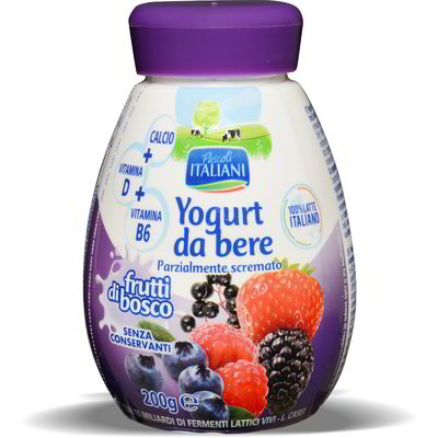 Yogurt da bere ai frutti di bosco