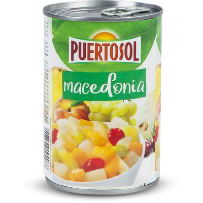 Macedonia di frutta sciroppata