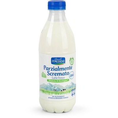 Latte fresco parzialmente scremato