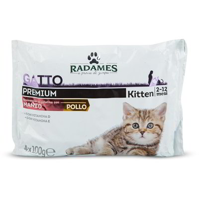 Bocconcini in salsa per gatto kitten & junior
