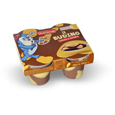 Budino cacao e vaniglia