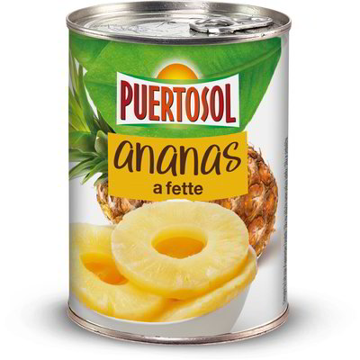 Ananas a fette in succo d'ananas