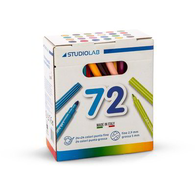 Scatola 72 pennarelli