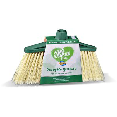 Scopa per interni ed esterni eco green