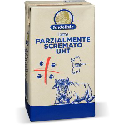 Latte parzialmente scremato sardo UHT a lunga conservazione