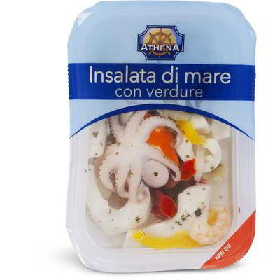 Insalata di mare con verdure
