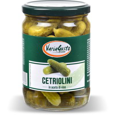 Cetriolini in aceto di vino