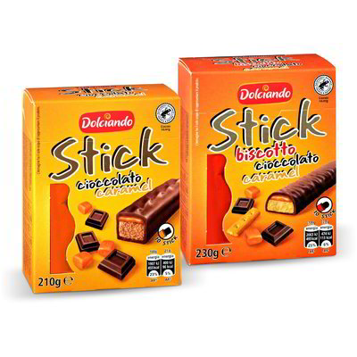 Barretta chocostick caramello/biscotto