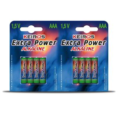 Batterie ministilo keiros 1,5V -AAA- 8 pezzi