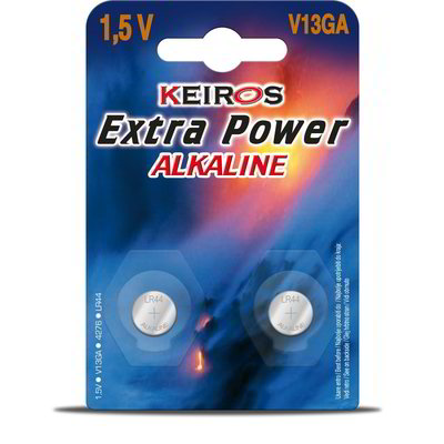 Pile a bottone keiros extra power alkaline 2 pezzi
