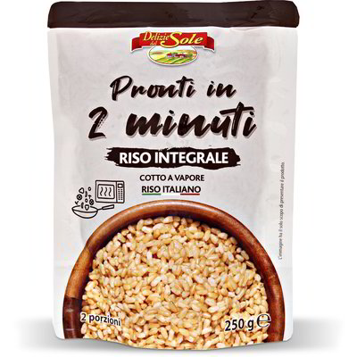 Riso integrale pronto in 2 minuti