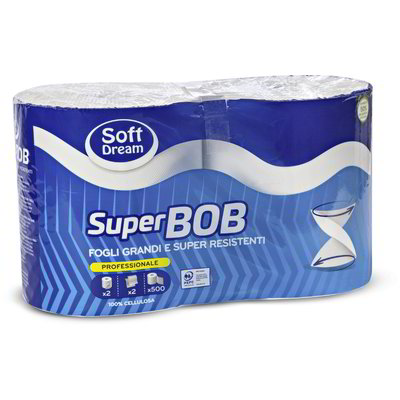 Rotolo di carta superbob 2 pezzi