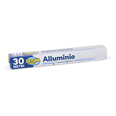 Rotolo alluminio 30 mt per alimenti