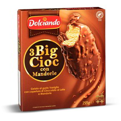 Gelato Big Cioc con mandorle 3 pezzi