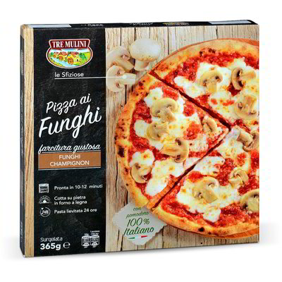 Pizza ai funghi surgelata