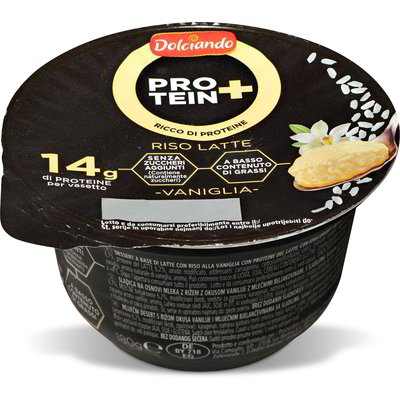 Dessert riso latte proteico vaniglia