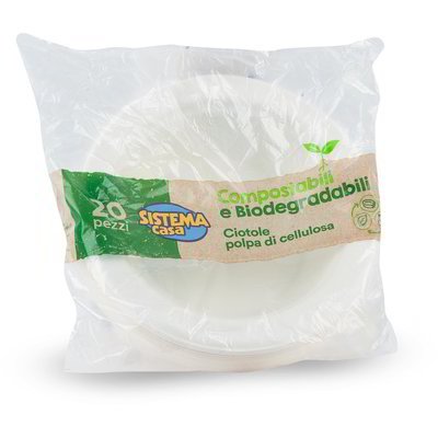 Ciotole biodegradabili e compostabili 15 pezzi