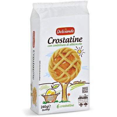 Crostatine all'albicocca 6 pezzi