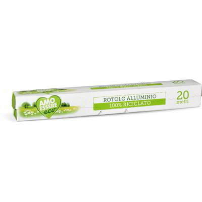 Rotolo alluminio 100% riciclato 20 metri