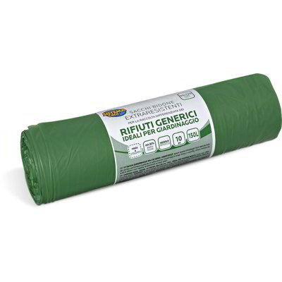 Sacchi spazzatura per giardinaggio verdi 10 pezzi