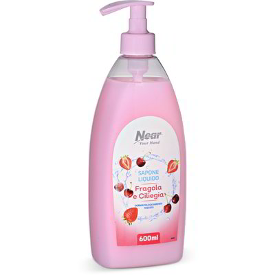 Sapone liquido fragola e ciliegia