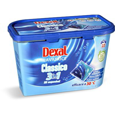 Detersivo lavatrice monodosi 3in1 con ammorbidente