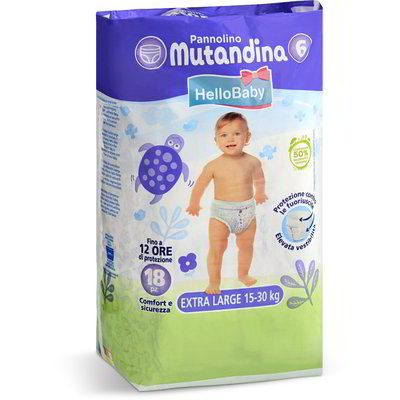 Pannolini mutandina taglia 6 - XL 18 pezzi