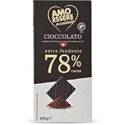 Cioccolato extra fondente 78% cacao