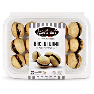 Biscotti Baci di dama alla mandorla
