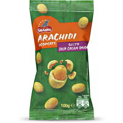 Arachidi ricoperte gusto sour cream onion