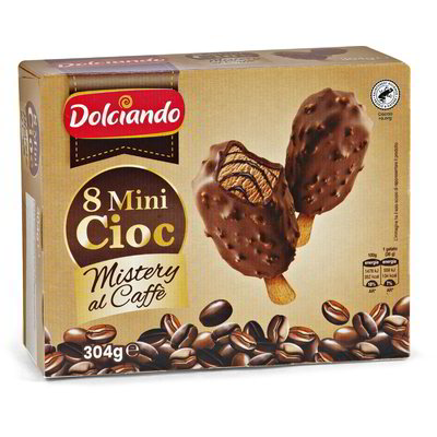 Gelati mini cioc ricoperti al caffè 8 pezzi
