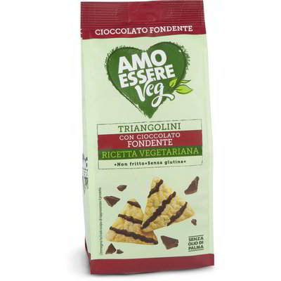 Snack mini gallette triangolini con cioccolato fondente