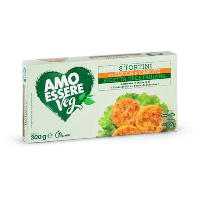 Tortini di zucca e carote surgelati 8 pezzi