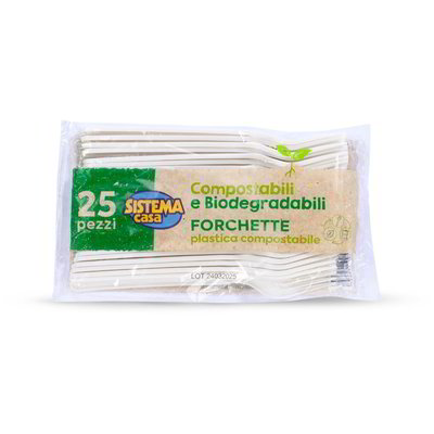 Forchette bioplastica 20 pezzi