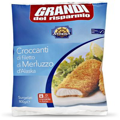 Croccanti di filetto di Merluzzo D'Alaska surgelati