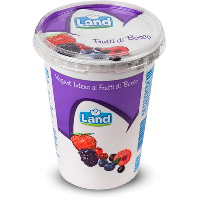 Yogurt intero ai frutti di bosco