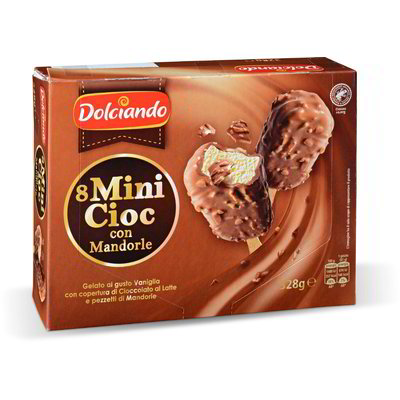 Gelati Mini Cioc con mandorle 8 pezzi