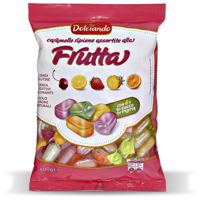 Caramelle ripiene alla frutta