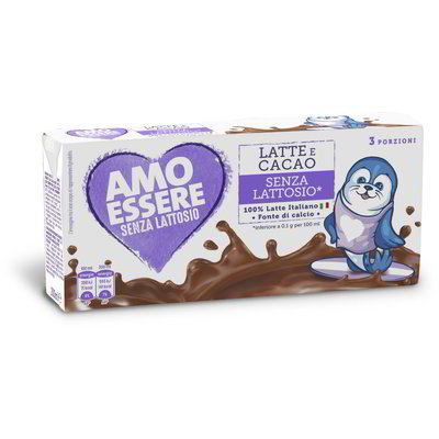 Latte e cacao senza lattosio