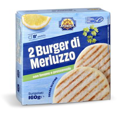 Burger di merluzzo con limone e prezzemolo surgelati 2 pezzi
