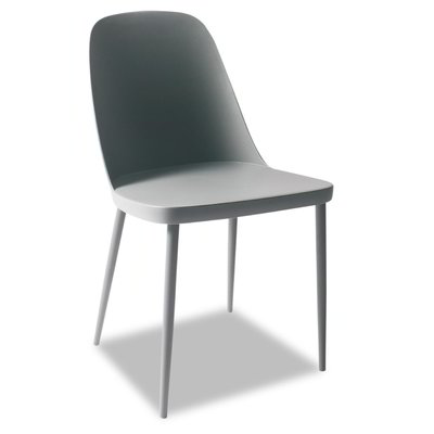 Set 4 sedie con gambe tono su tono