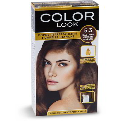 Crema colorante per capelli 5.3 castano chiaro dorato