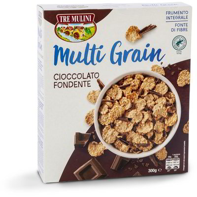 Cereali multi grain con cioccolato fondente