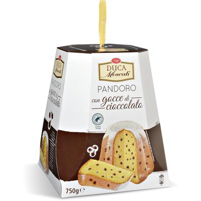 Pandoro con gocce di cioccolato